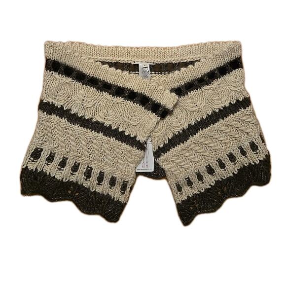 Women's Nanette Lepore Cable Knit Sweater Cape Wool Blend New With Tags - Picture 1 of 8